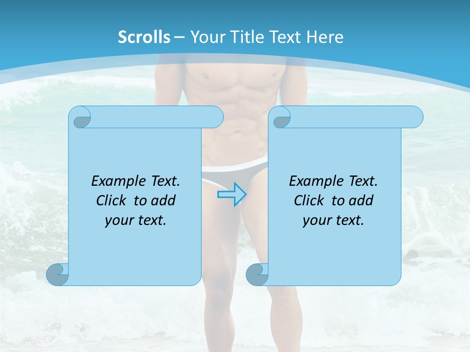 Torso Sexy Beautiful PowerPoint Template