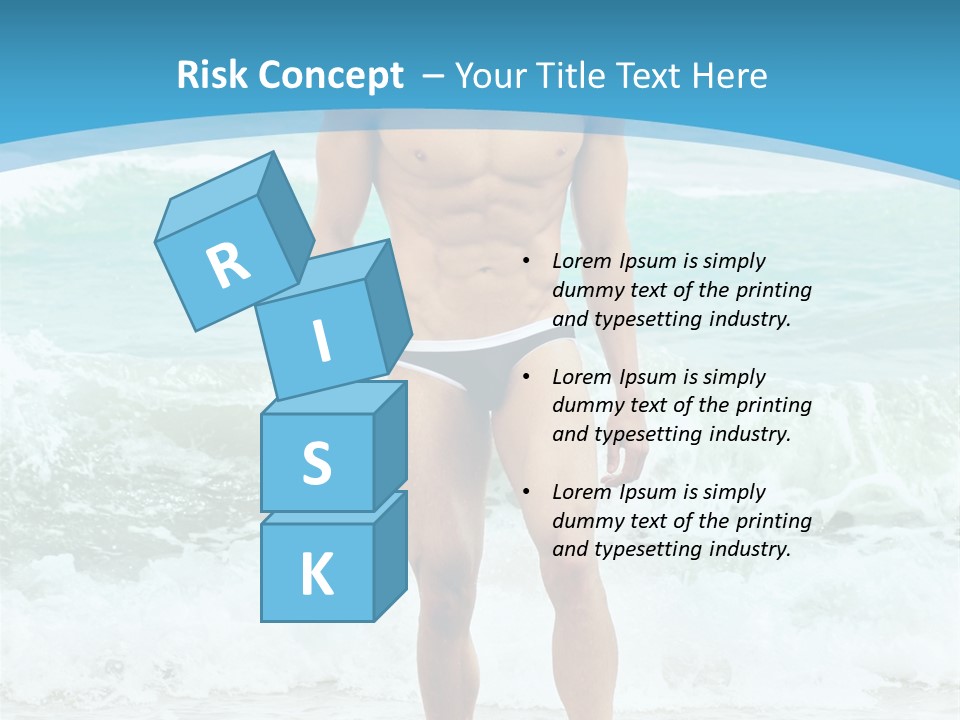 Torso Sexy Beautiful PowerPoint Template