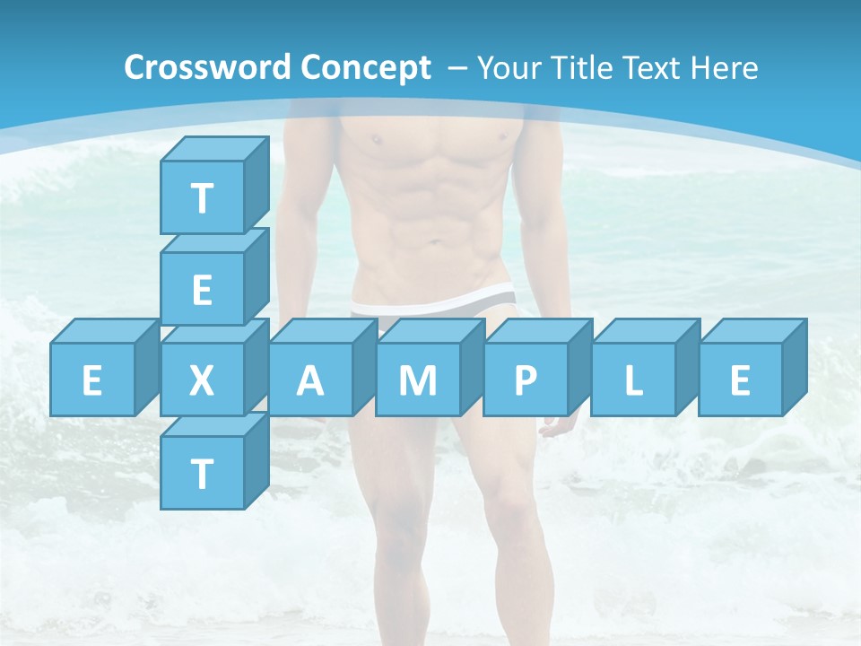 Torso Sexy Beautiful PowerPoint Template