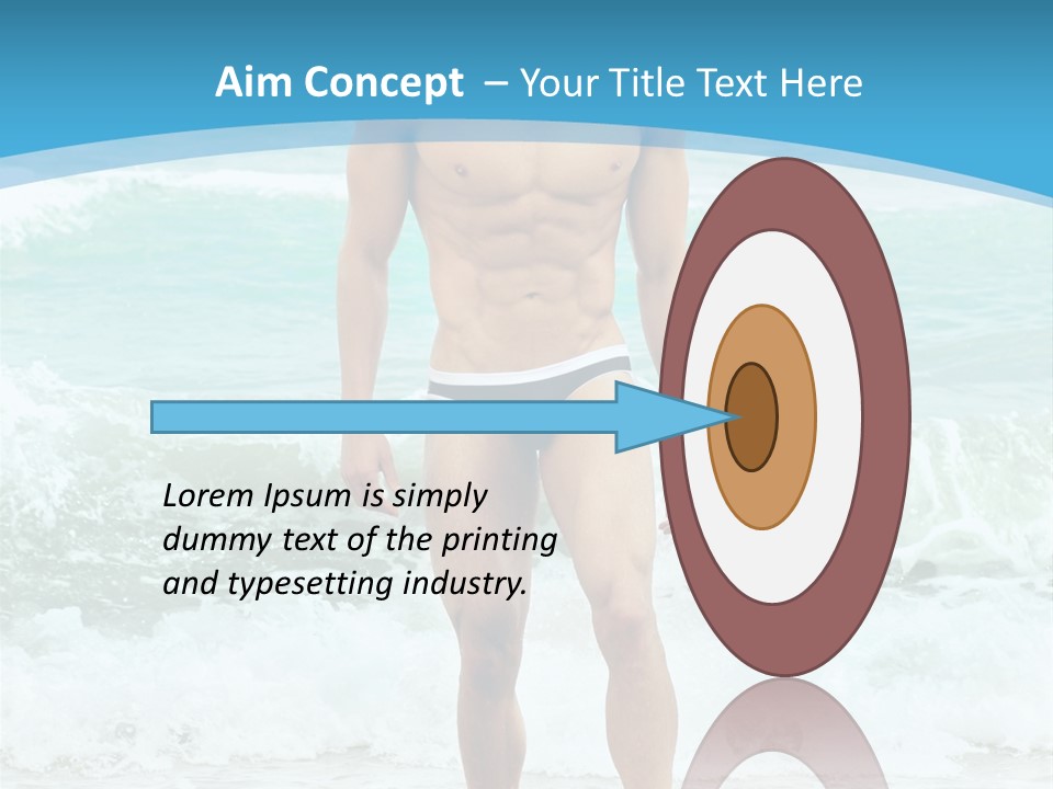 Torso Sexy Beautiful PowerPoint Template
