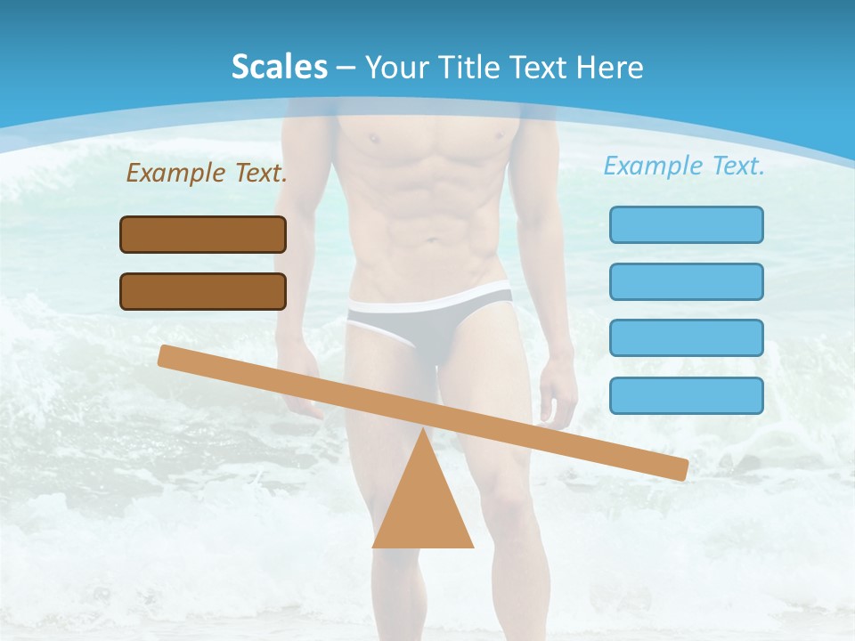 Torso Sexy Beautiful PowerPoint Template