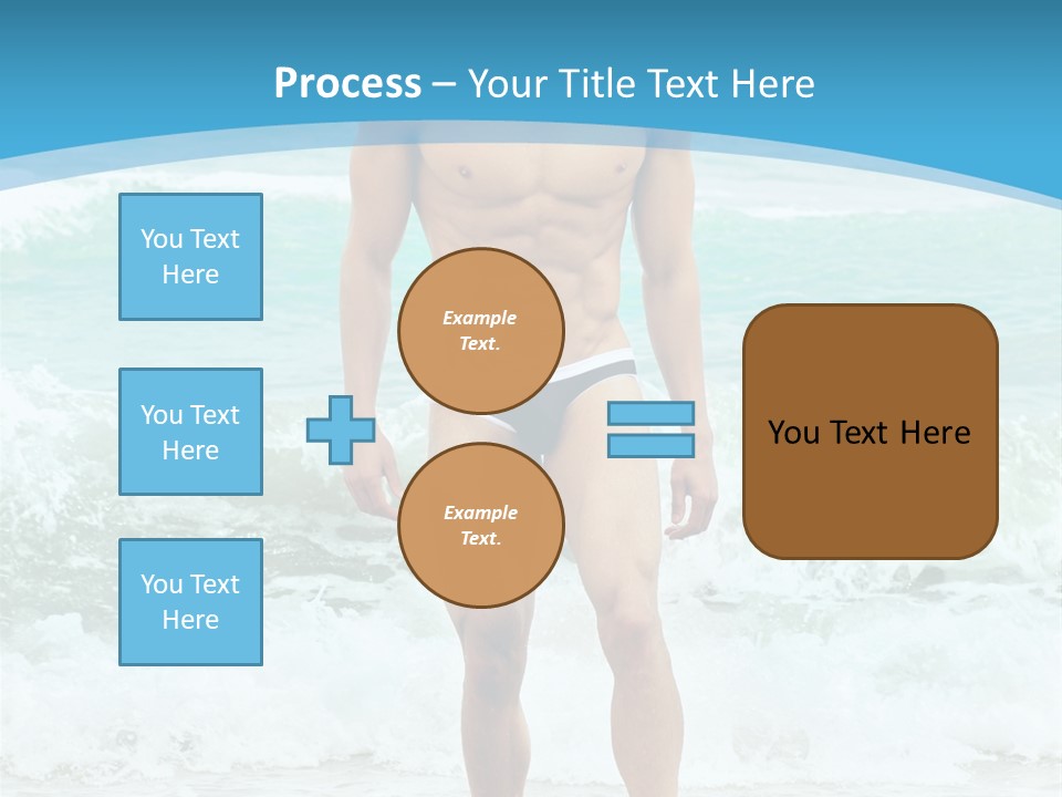 Torso Sexy Beautiful PowerPoint Template
