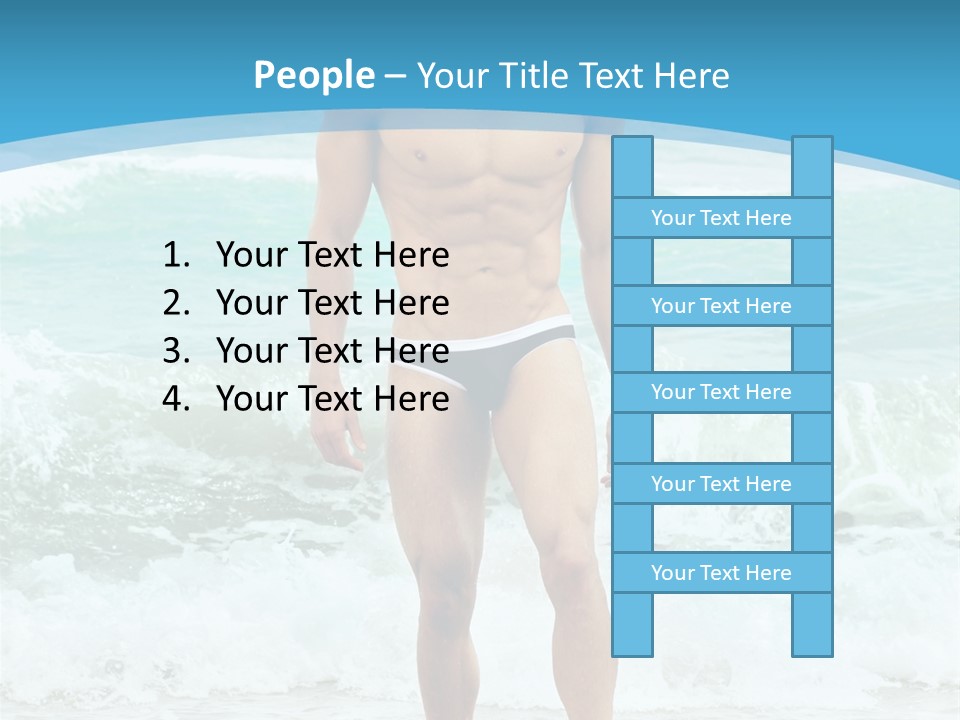 Torso Sexy Beautiful PowerPoint Template
