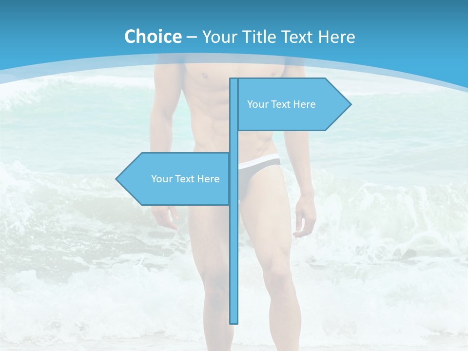 Torso Sexy Beautiful PowerPoint Template