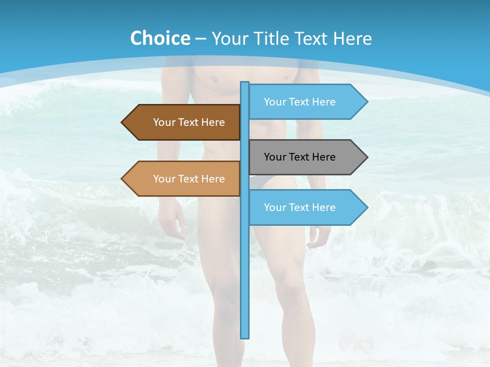 Torso Sexy Beautiful PowerPoint Template