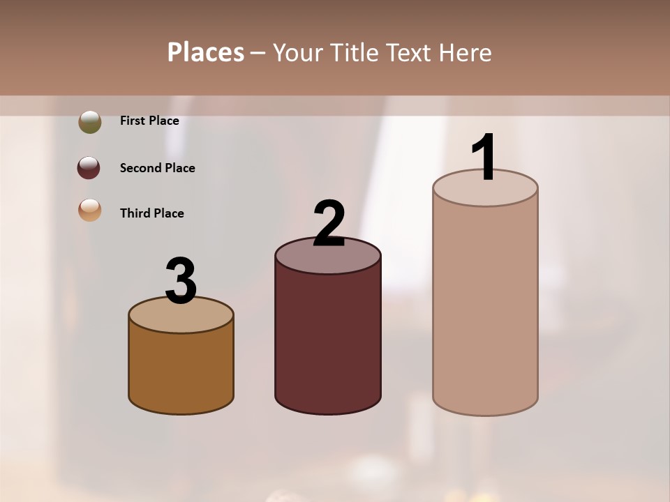 Glass Cognac Smoke PowerPoint Template