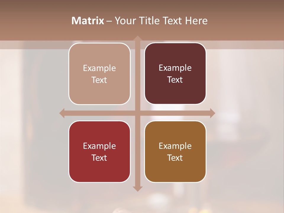 Glass Cognac Smoke PowerPoint Template