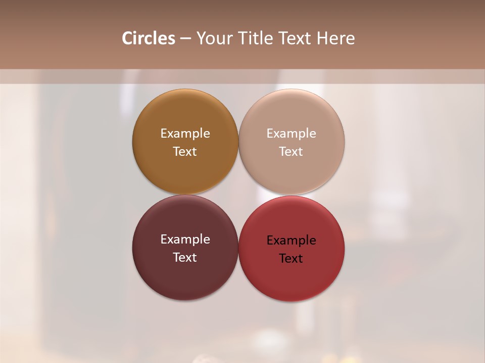 Glass Cognac Smoke PowerPoint Template