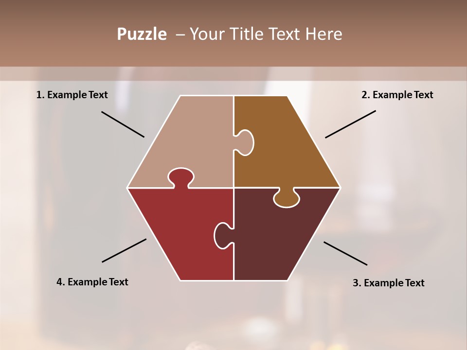 Glass Cognac Smoke PowerPoint Template