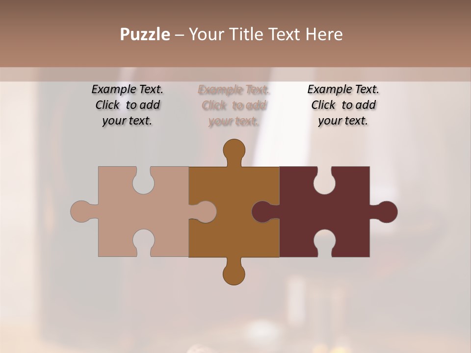 Glass Cognac Smoke PowerPoint Template