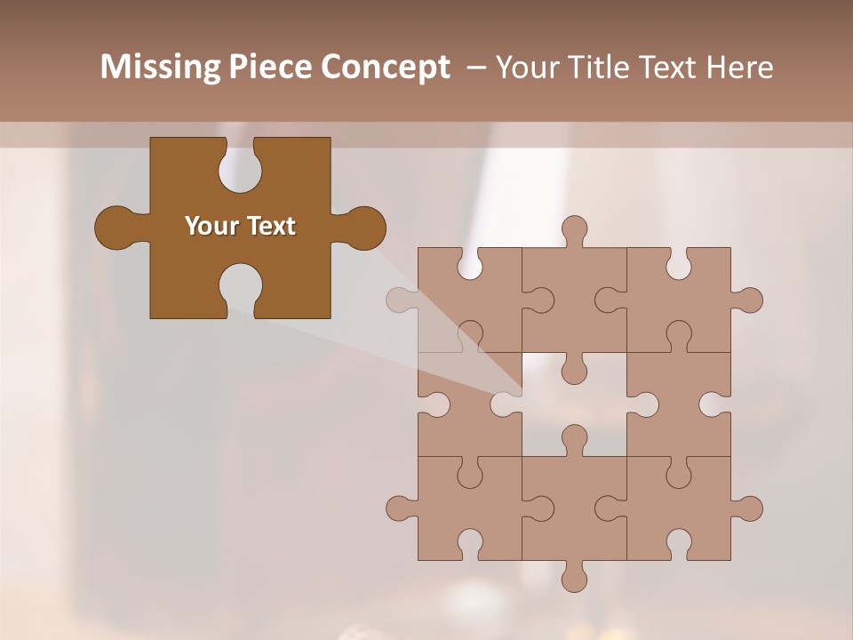 Glass Cognac Smoke PowerPoint Template