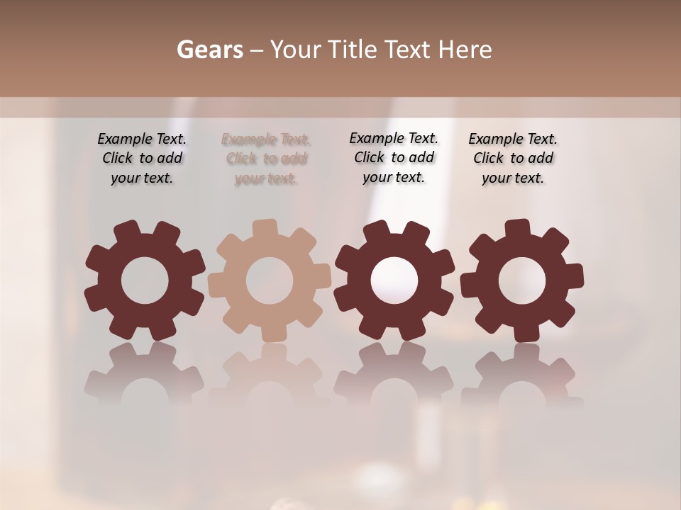 Glass Cognac Smoke PowerPoint Template