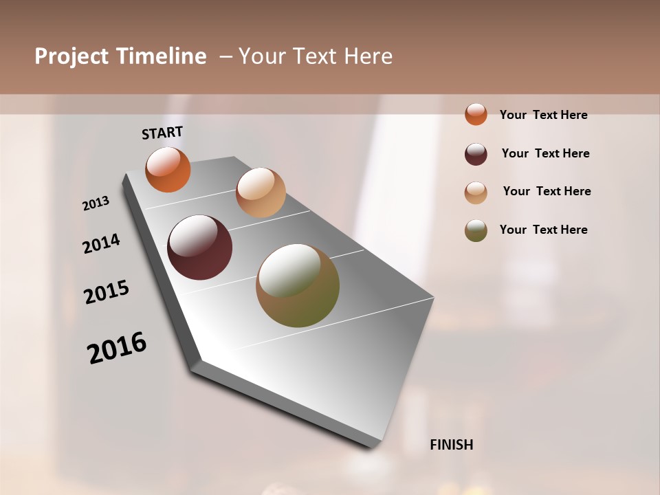 Glass Cognac Smoke PowerPoint Template