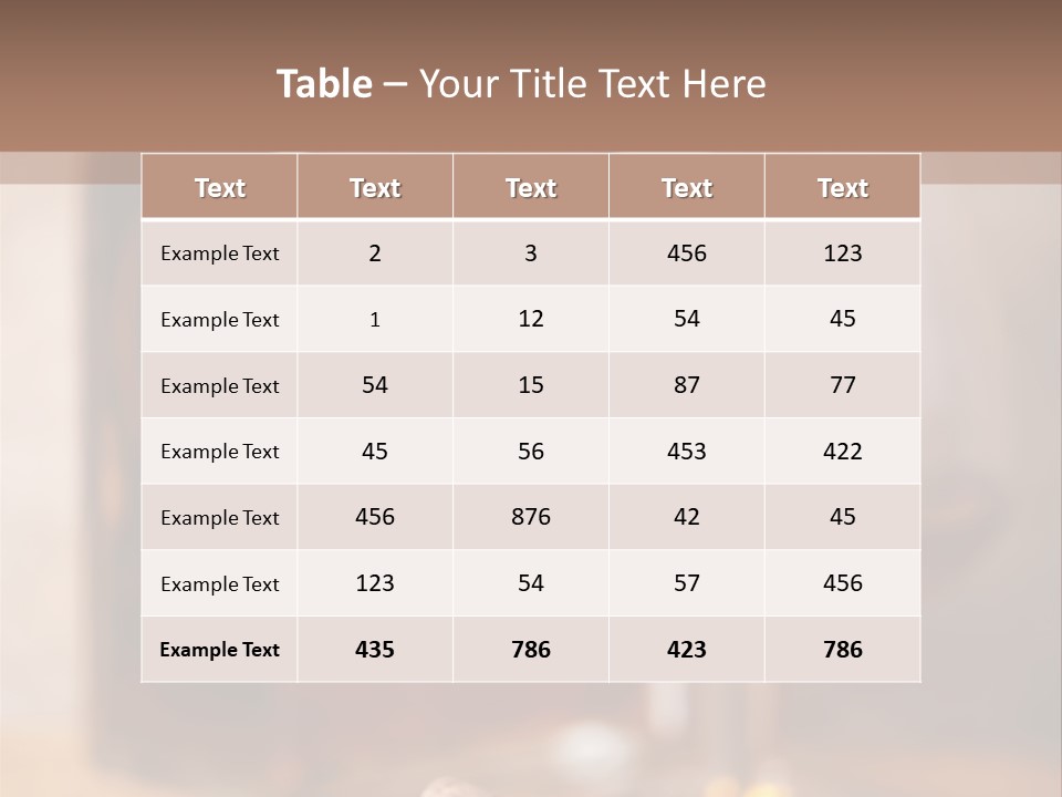 Glass Cognac Smoke PowerPoint Template