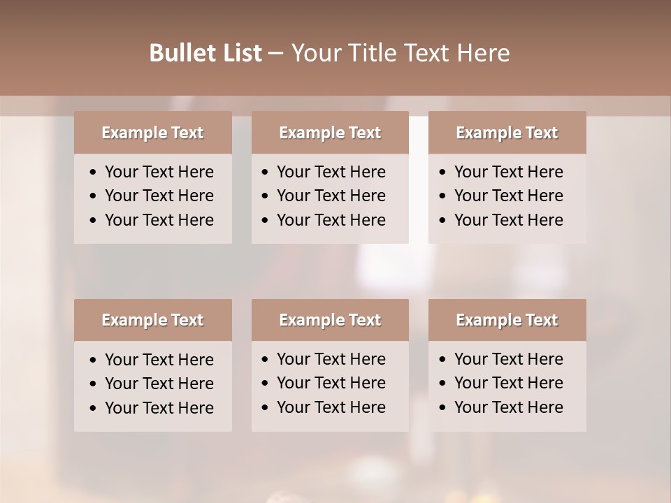 Glass Cognac Smoke PowerPoint Template