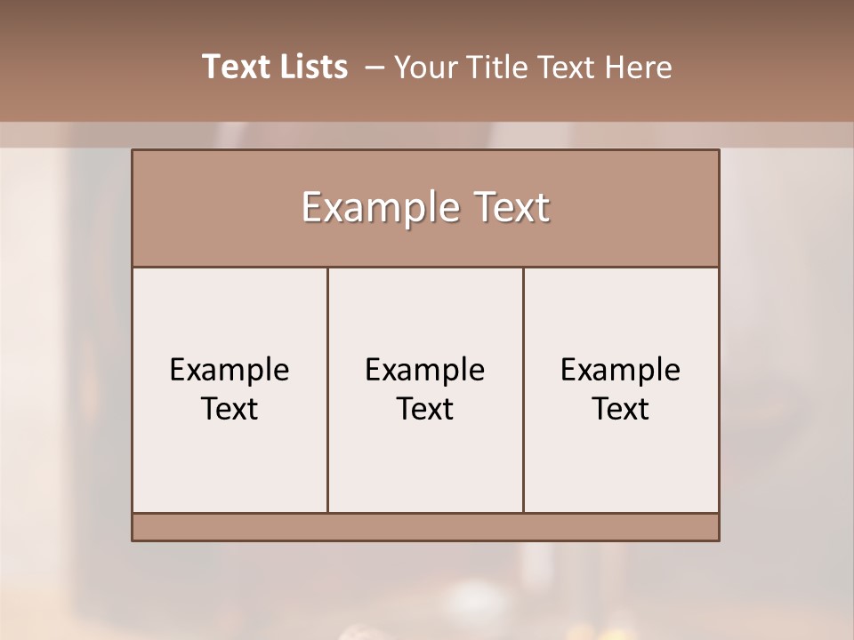 Glass Cognac Smoke PowerPoint Template