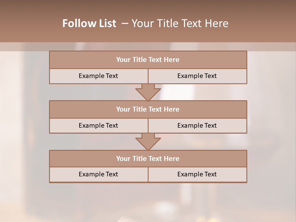 Glass Cognac Smoke PowerPoint Template
