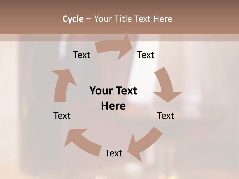 Glass Cognac Smoke PowerPoint Template