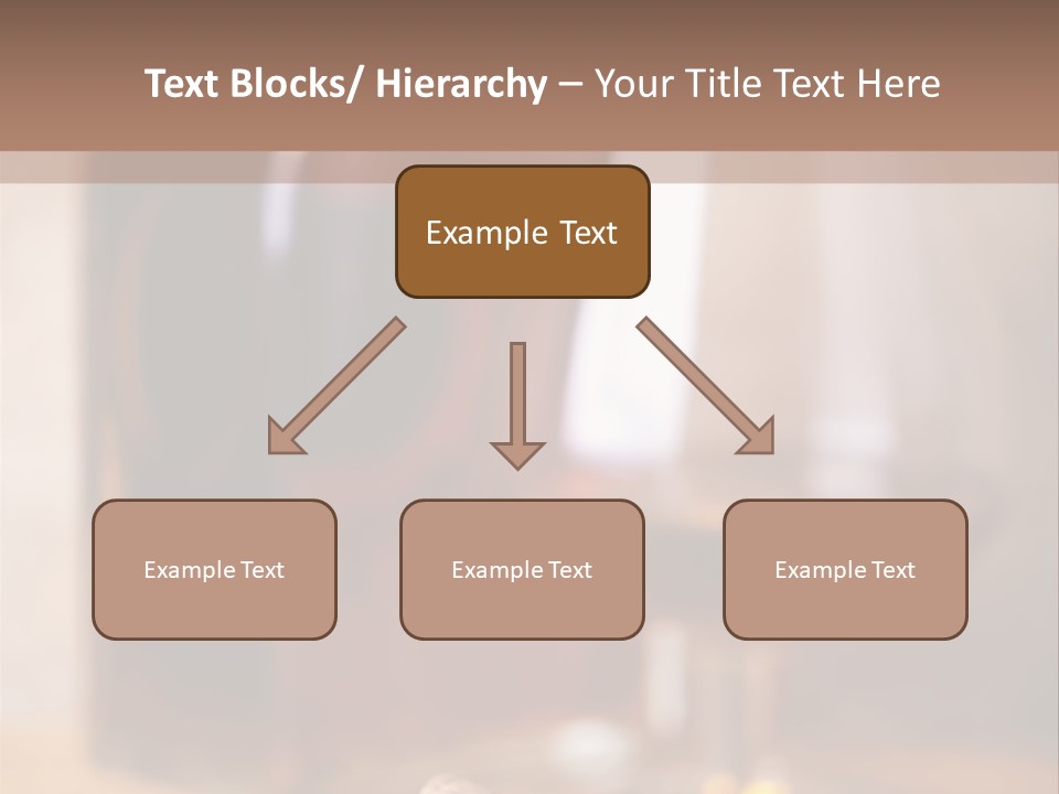 Glass Cognac Smoke PowerPoint Template