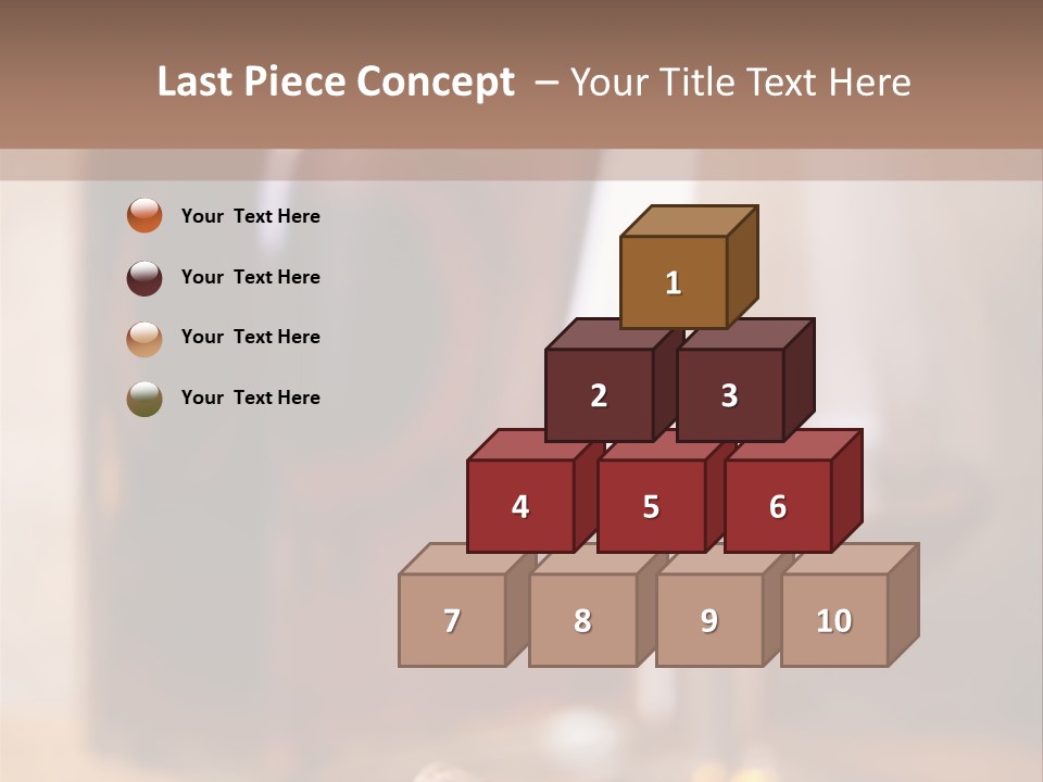 Glass Cognac Smoke PowerPoint Template