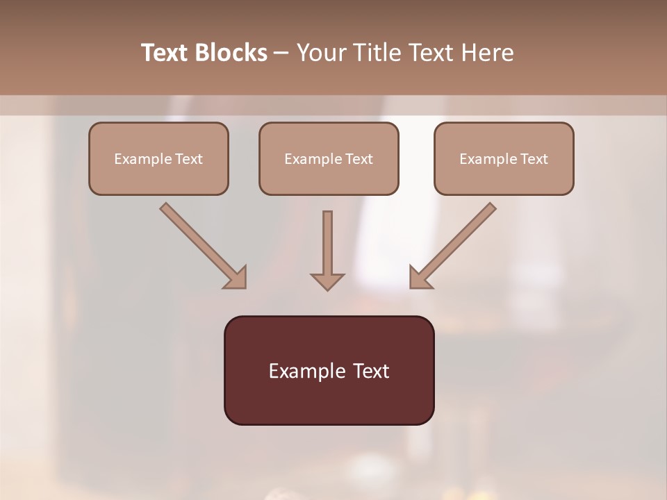 Glass Cognac Smoke PowerPoint Template
