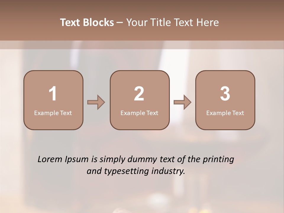 Glass Cognac Smoke PowerPoint Template