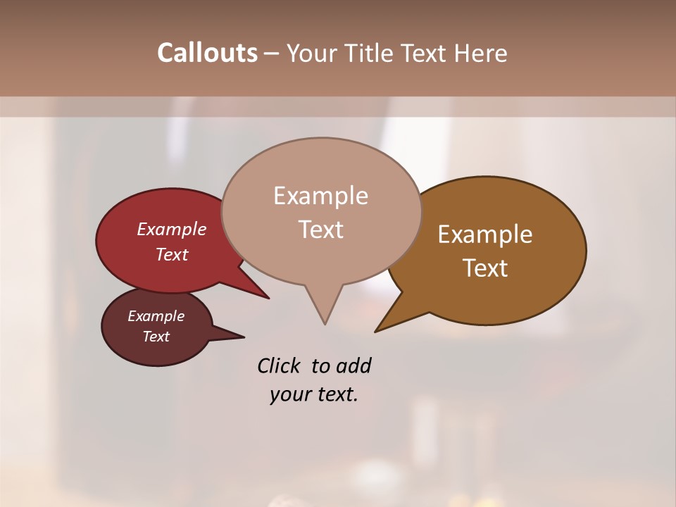 Glass Cognac Smoke PowerPoint Template