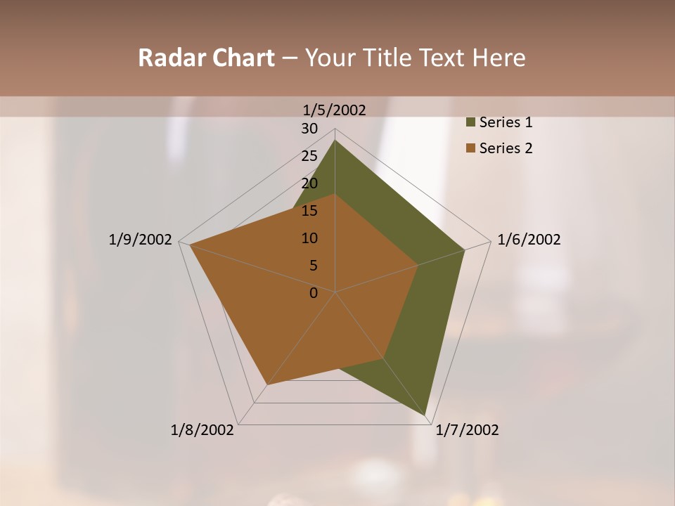 Glass Cognac Smoke PowerPoint Template