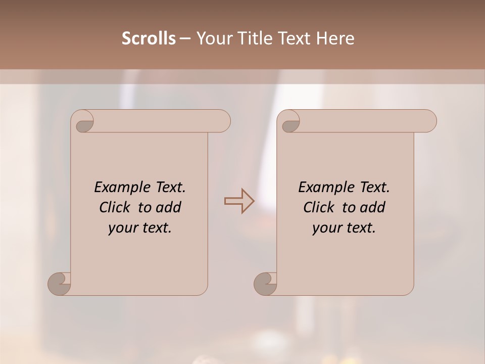 Glass Cognac Smoke PowerPoint Template