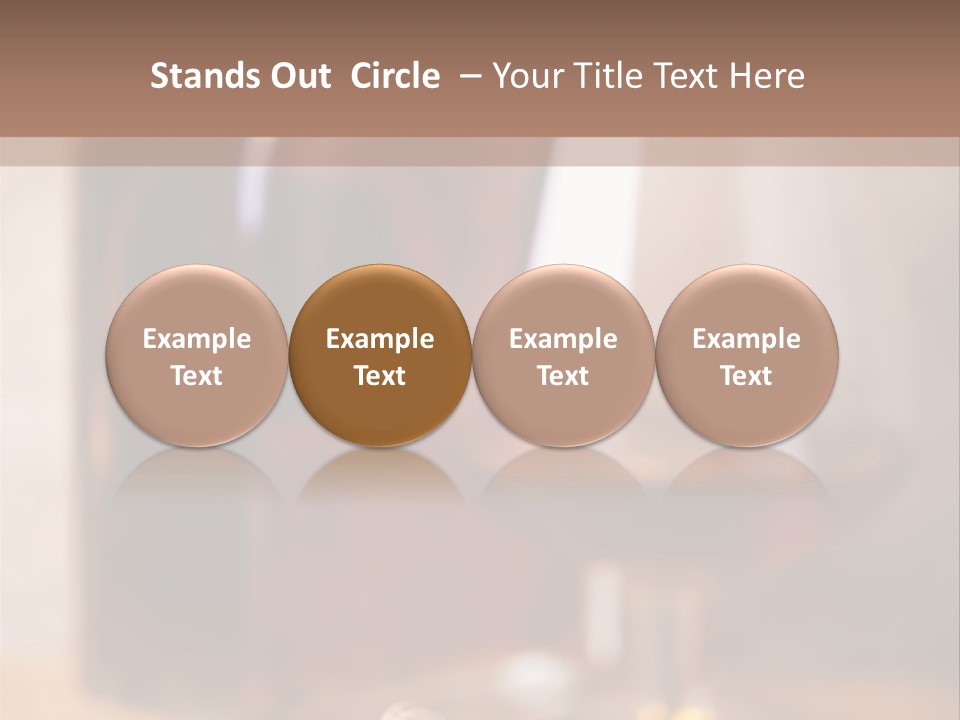 Glass Cognac Smoke PowerPoint Template