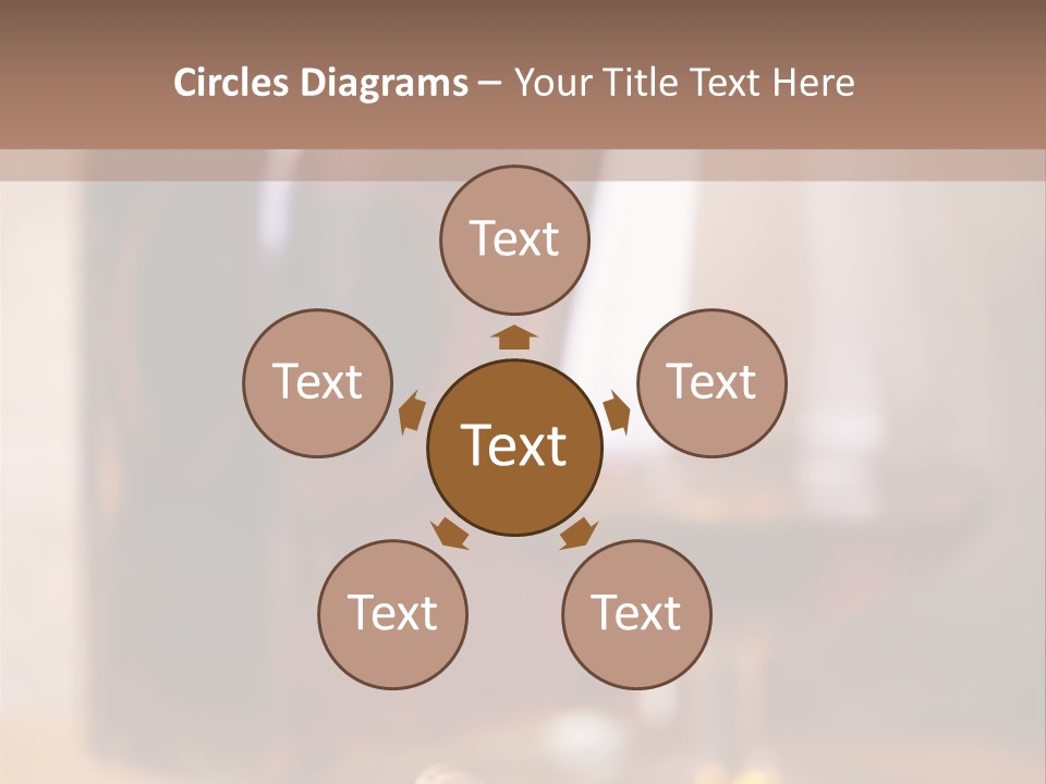 Glass Cognac Smoke PowerPoint Template