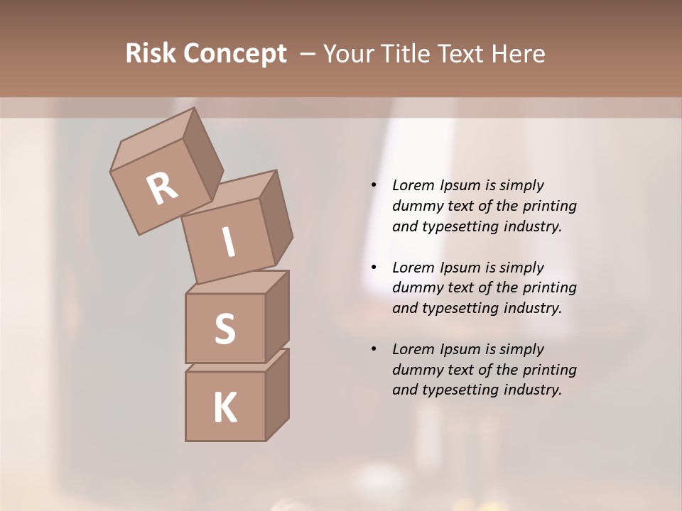 Glass Cognac Smoke PowerPoint Template