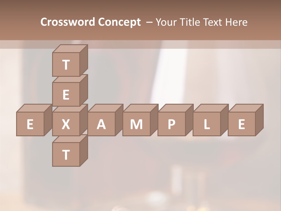 Glass Cognac Smoke PowerPoint Template