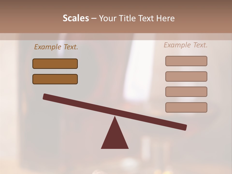 Glass Cognac Smoke PowerPoint Template