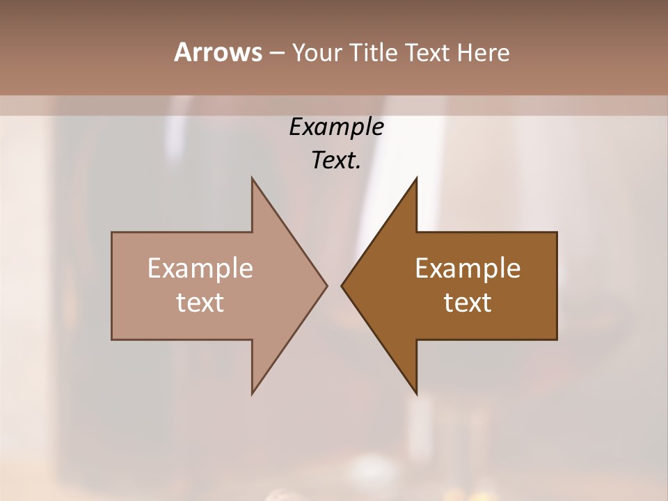 Glass Cognac Smoke PowerPoint Template