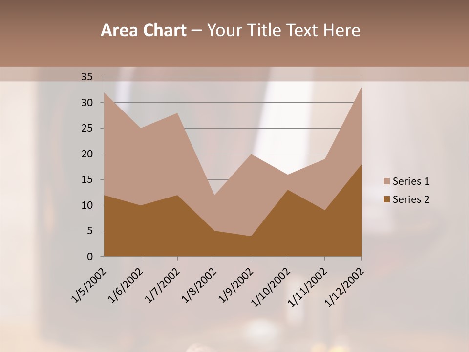 Glass Cognac Smoke PowerPoint Template