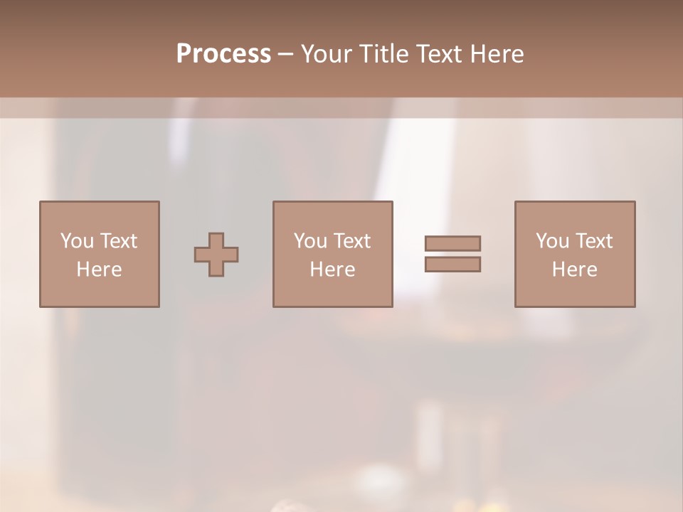 Glass Cognac Smoke PowerPoint Template