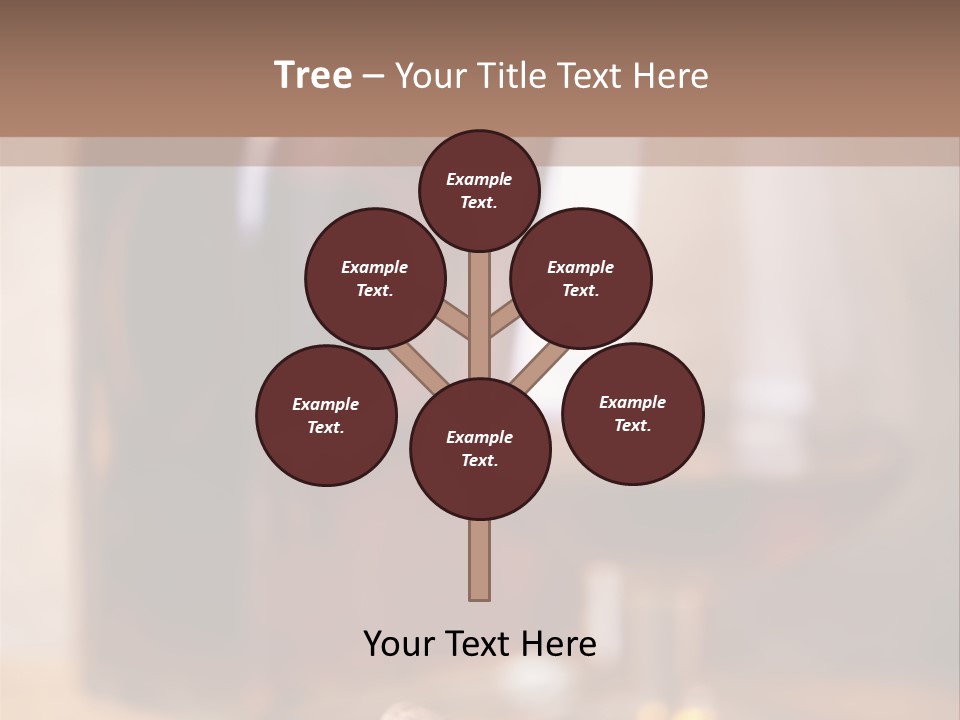 Glass Cognac Smoke PowerPoint Template