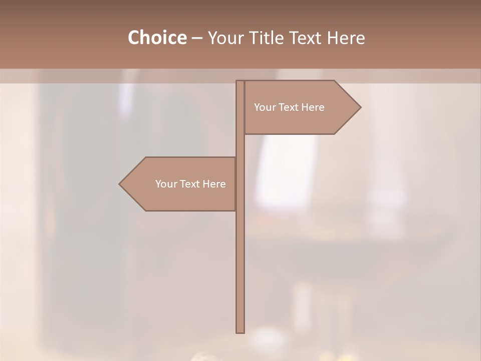 Glass Cognac Smoke PowerPoint Template
