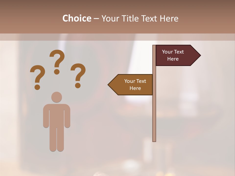 Glass Cognac Smoke PowerPoint Template