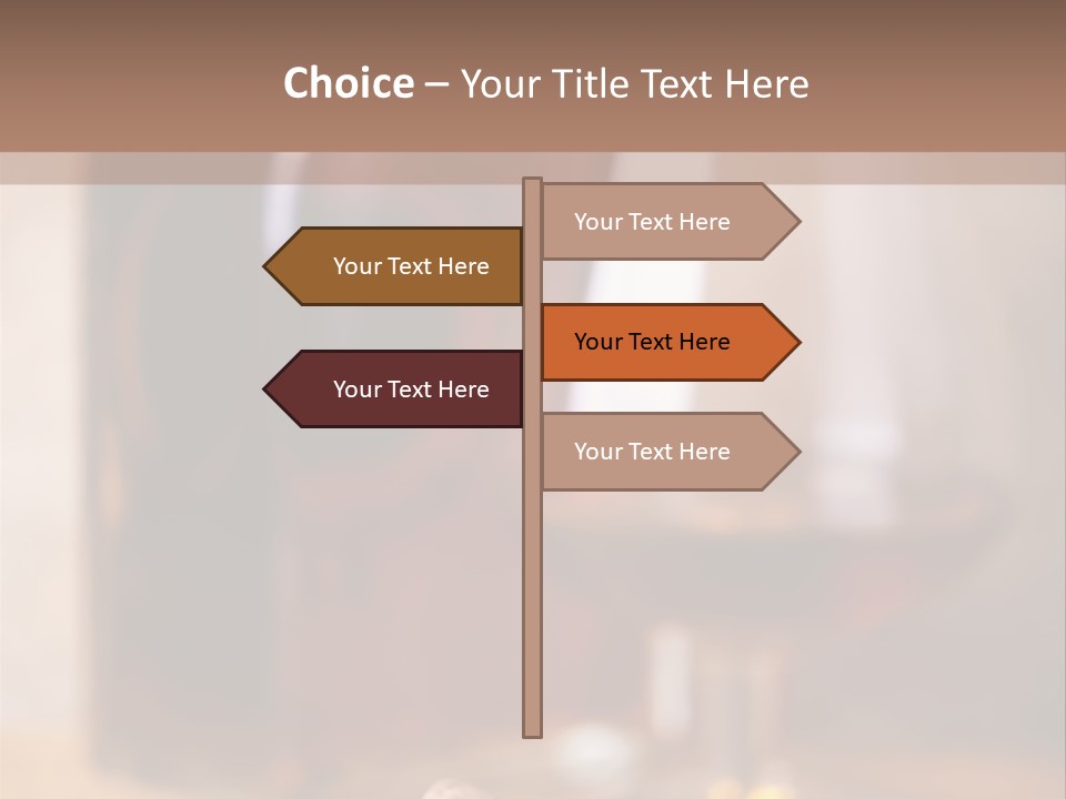 Glass Cognac Smoke PowerPoint Template