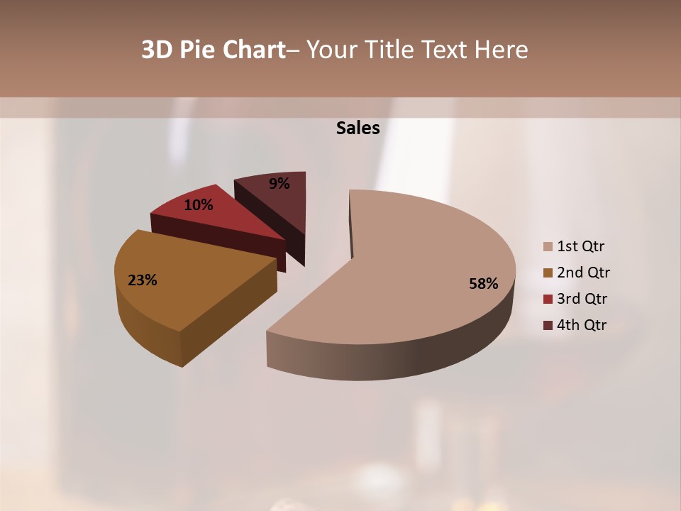 Glass Cognac Smoke PowerPoint Template