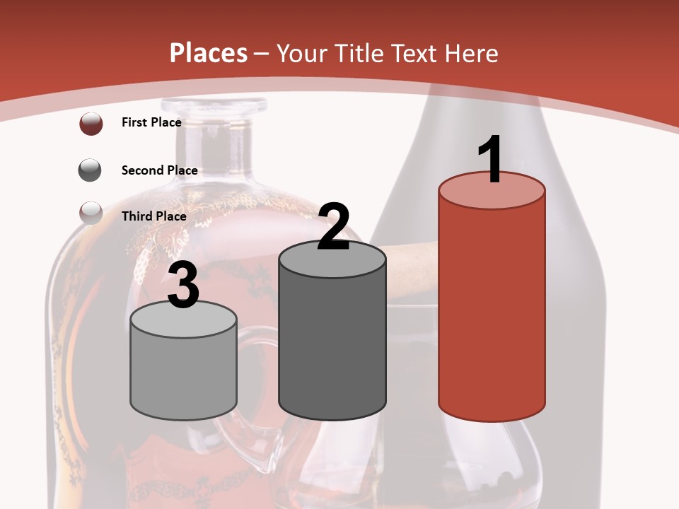 Smoking Cognac Liquor PowerPoint Template