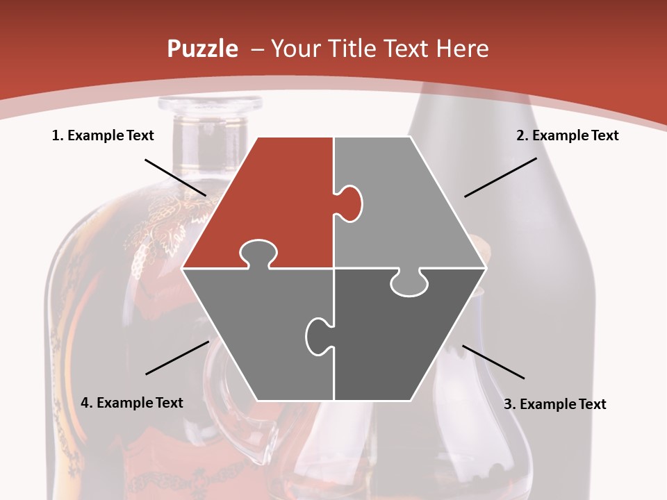 Smoking Cognac Liquor PowerPoint Template