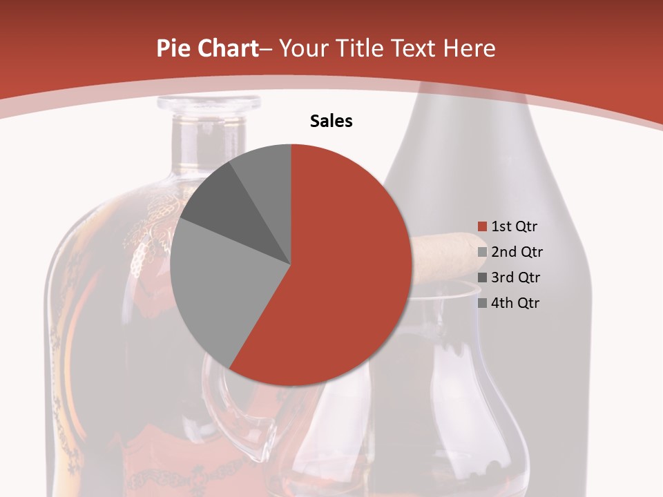 Smoking Cognac Liquor PowerPoint Template