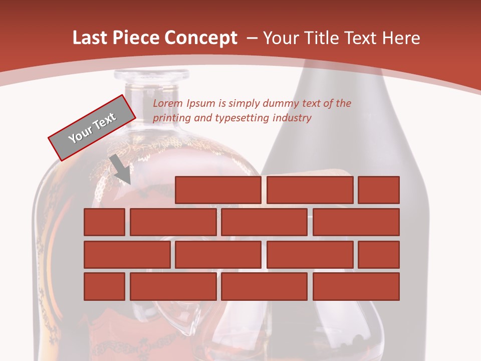 Smoking Cognac Liquor PowerPoint Template