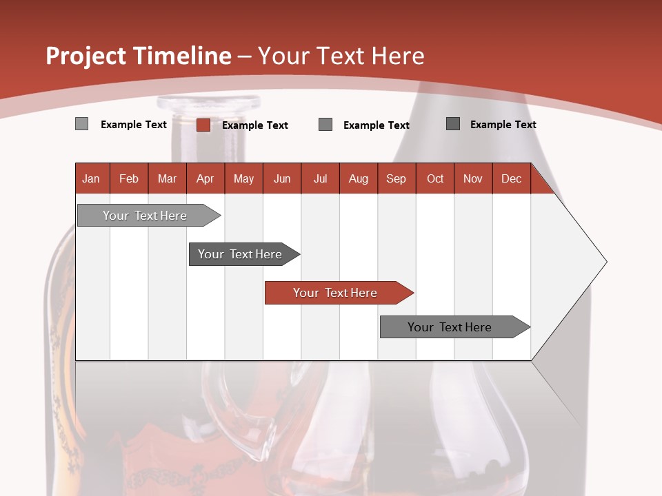 Smoking Cognac Liquor PowerPoint Template