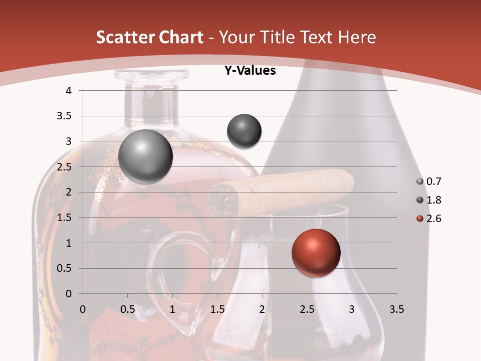Smoking Cognac Liquor PowerPoint Template