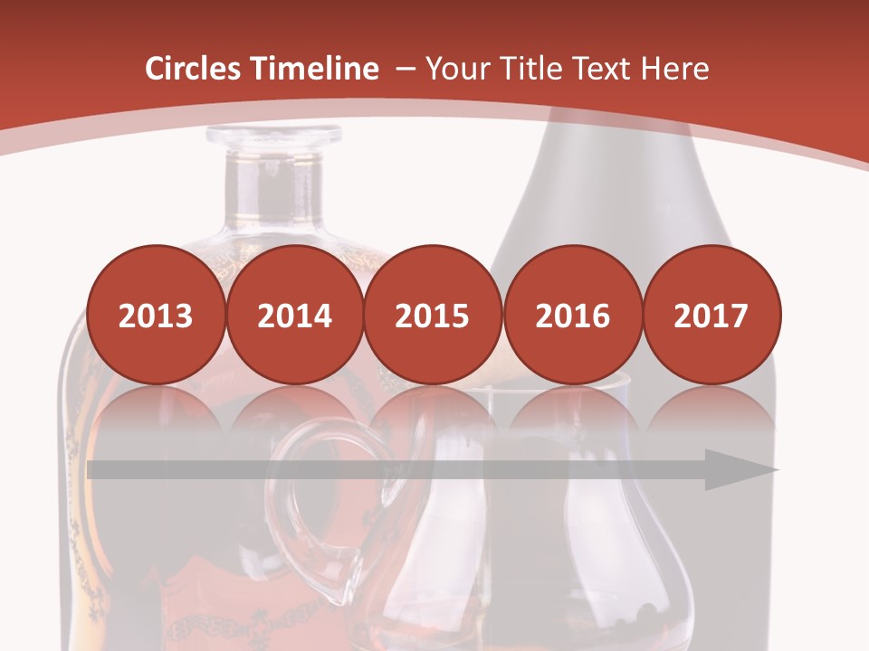 Smoking Cognac Liquor PowerPoint Template