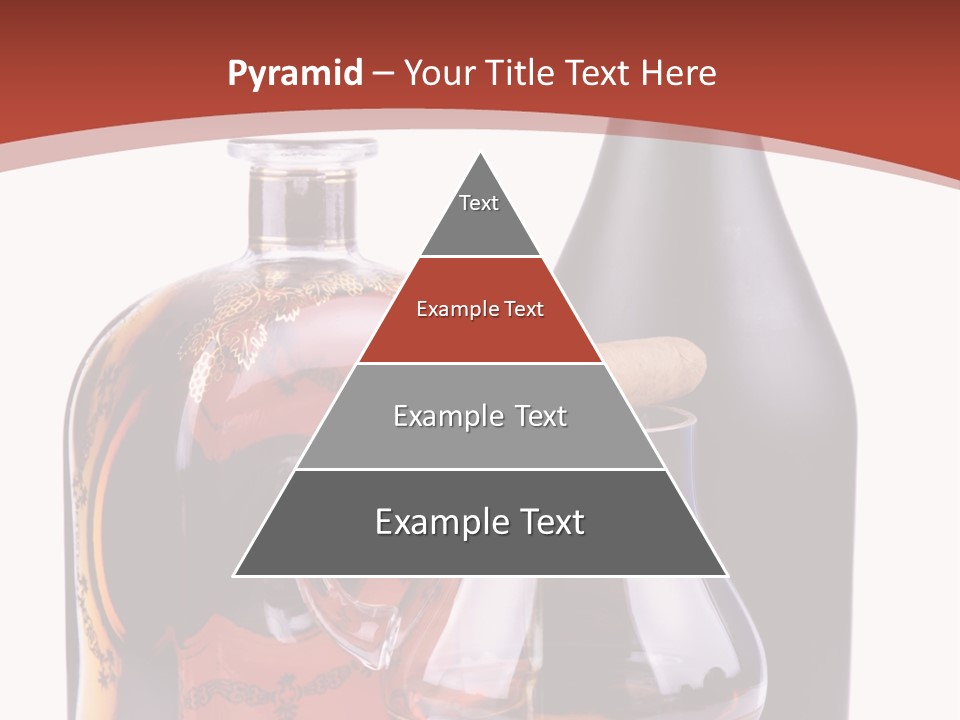 Smoking Cognac Liquor PowerPoint Template